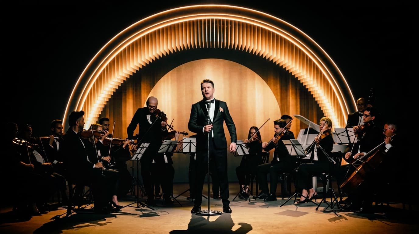 SymphoNote symphonic ensemble on stage, in the extended formula
