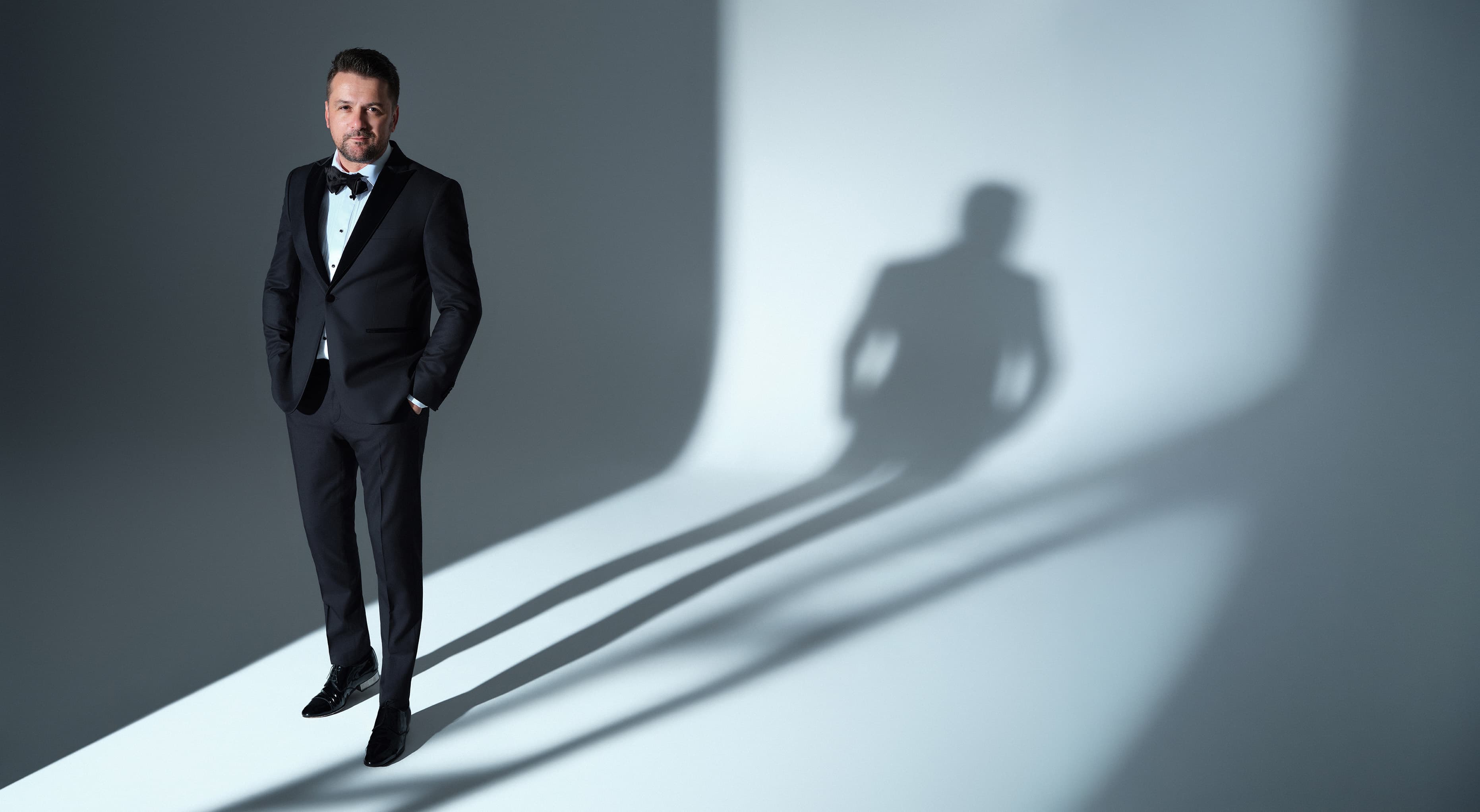Radu Ionuț in stage attire, studio portrait